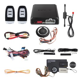 EASYGUARD EC002 Smart Key RFID PKE Car Alarm System Passive Keyless Entry Remote Starter Push Start Button