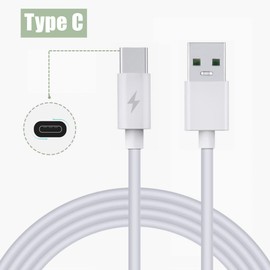 CJP-Geek 3.3ft White 5A Fast USB-C Type-C Charger Charging Cable Cord Replacement for Jabra Elite 85h Wireless Noise Canceling Headphones Power Data Sync Cable Lead