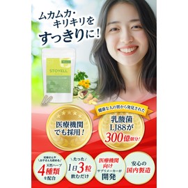 【ムカムカ・キリキリに】【医療機関も採用】乳酸菌 LJ88 サプリメント アーティチョーク 生姜 レモンバーム ストエール 90粒入り