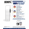 Kenco Premium 3" X 1" Premium Matte Poly Roll-Fed Inkjet