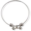 Dumbbell Bracelet Bangle Jewelry Jewlry Barbell Fitness Charm Accessories Stuff