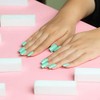 Bloque de uñas de color blanco, paquete de 12 unidades