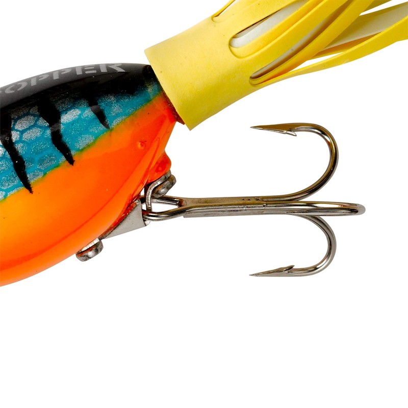 Arbogast Hula Popper Topwater Fishing Lure, Perch, G770 (1 3/4