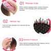 Portable Electric Ionic Scalp Massaging Caring Brush Vibration Massage Comb
