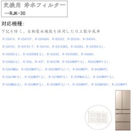 RJK-30 Water Filter 2 Pieces (Japan Domestic Inspection), Includes Automatic Ice Making, Refrigerator Replacement Filter, Compatible Item (2 Pieces)