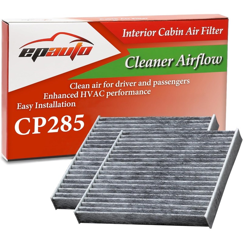 EPAuto CP285 (CF10285) Premium Cabin Air Filter includes Activated Carbon,