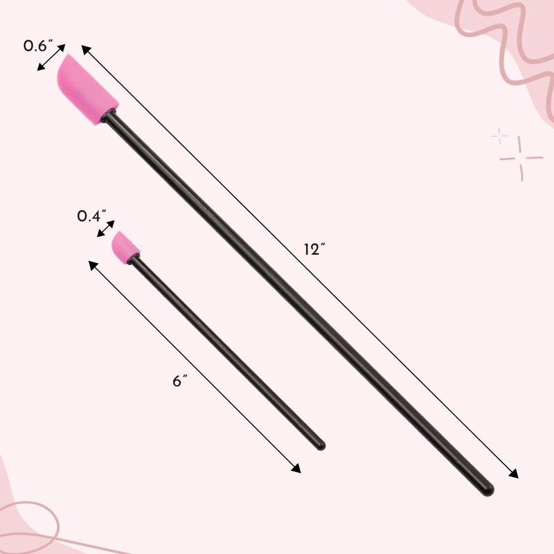 S&T INC. Makeup Spatula, Large and Mini Silicone Spatula Set