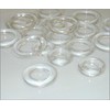 1000 x Clear Plastic 13mm Roman Blind Curtain Rings
