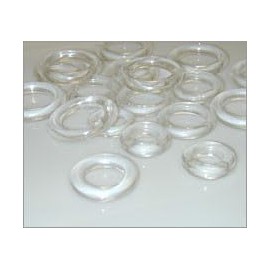 1000 x Clear Plastic 13mm Roman Blind Curtain Rings