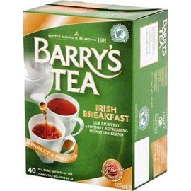 Barrys Tea Irish Breakfast 40 bag count x 2 (80 count) (250g) Imported from Ireland