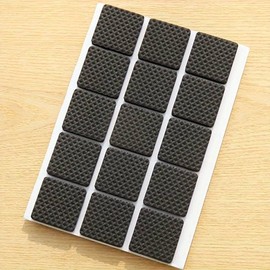 60 Pack Non Slip Furniture Pads Floor Protectors, Rubber Pads for Furniture Feet, Dense, Premium Chair Feet Protectors, Floor Protector Pads (38mm, 30 Squares and 30 Rounds)