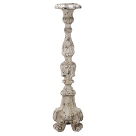 A & B Home 27.5 in H Cream Magnesium Candle Holder, Home Accent Décor