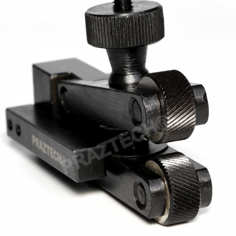 PRAZTECH® Quality Diamond Knurling Tool Precision Mini V-Clamp 5-20 mm