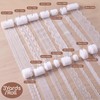 15 Rolls Vintage White Lace Ribbon, 45 Yards Assorted Multi