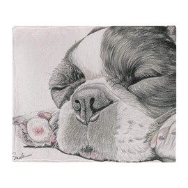 CafePress Sleepy French Bulldog Throw Blanket Soft Fleece Throw Blanket, 50"x60" Stadium Blanket