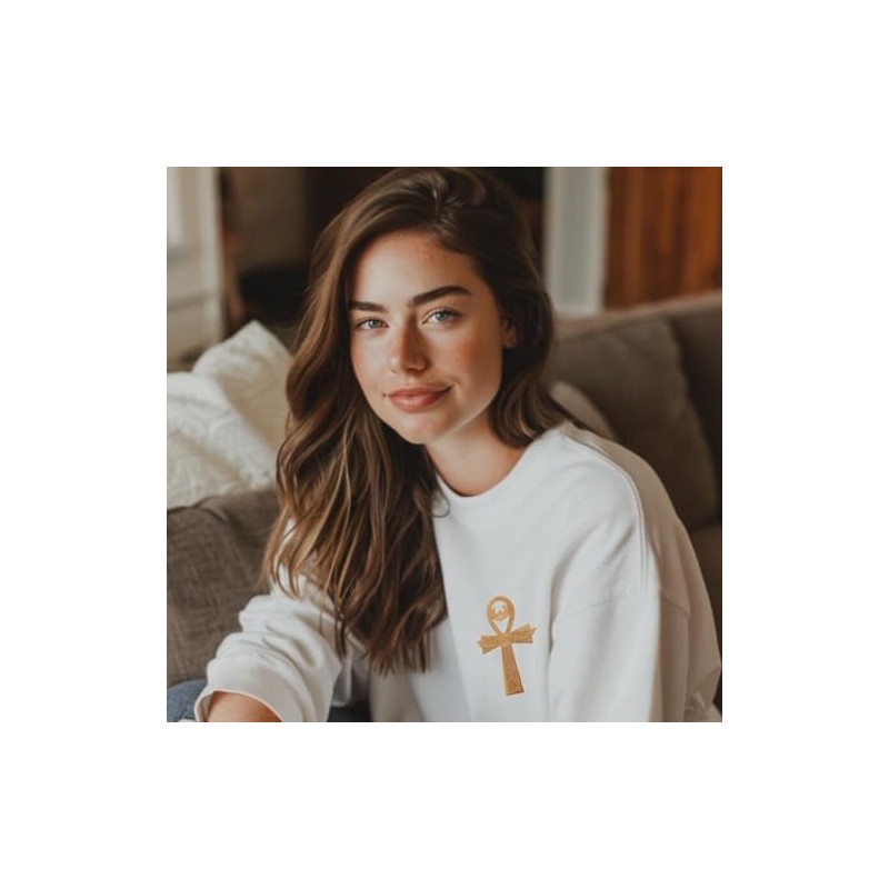 Cute-Patch Ankh Egyptian Cross Sign Logo Embroidered Iron on Patch