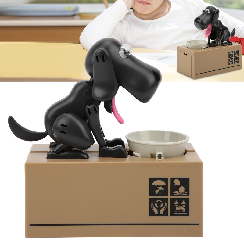 Saving Pot Electronic Money Box Robotic Dog Coin Bank Automatic