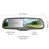 Master Tailgaters OEM Rear View Mirror with 4.3" Auto Adjusting