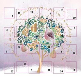 Partridge in Pear Tree Christmas Advent Calendar Card