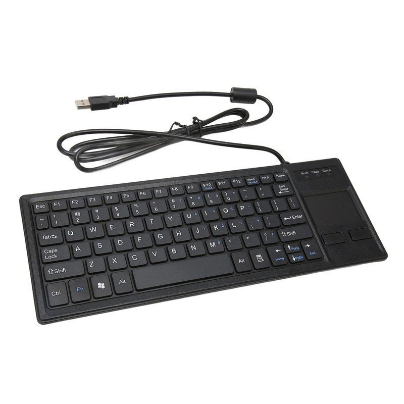 K 800 Keyboard with Touchpad Wired Ultra Thin Mini Compact