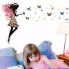 DaraBaby Hada De Pie Con Mariposas, Vinil Decorativo