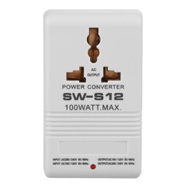 TOPINCN 100W Convertidor de Poder AC110V / 120V a 220V / 240V Transformador de Adaptador de Viaje Convertidor de Subida y Bajada de Voltaje