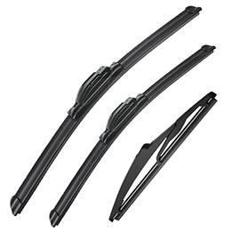 3 wipers Replacement for 2016-2017 jeep compass, Windshield Wiper Blades Original Equipment Replacement - 22"/20"/10" (Set of 3) U/J HOOK