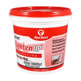 Red Devil 0574 ONETIME Lighten Up Lightweight Spackling, 1 Quart, 6 Pack, White