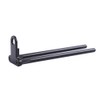 Drfeify Snag Bar Ears, Black Durable Aluminium Snag Bar Ears