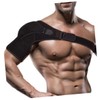 Healeved Men Adjustable Shoulder Support Strap for Workout Breathable Black