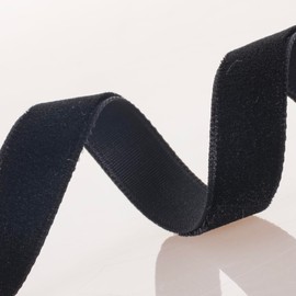 ATRBB Black Velvet Ribbon - 3/8 Inch Width, 10 Yards Per Roll - Classic Elegant Flocked Ribbon for Gift Wrapping, Crafts, and Decorations