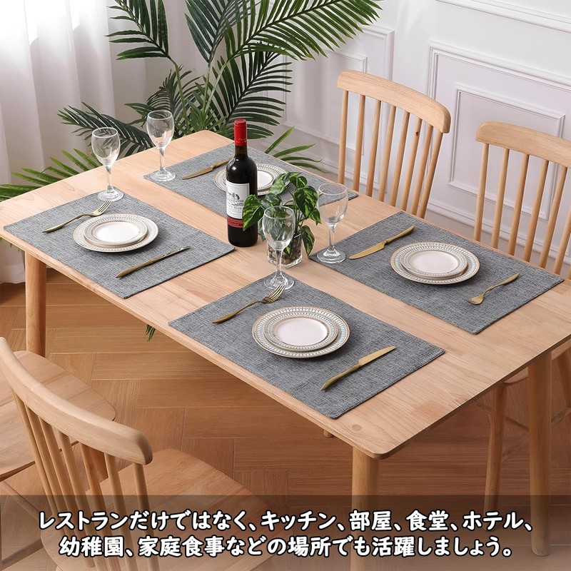 CM Tech Placemats Set of 4 Japanese Style Table Mats
