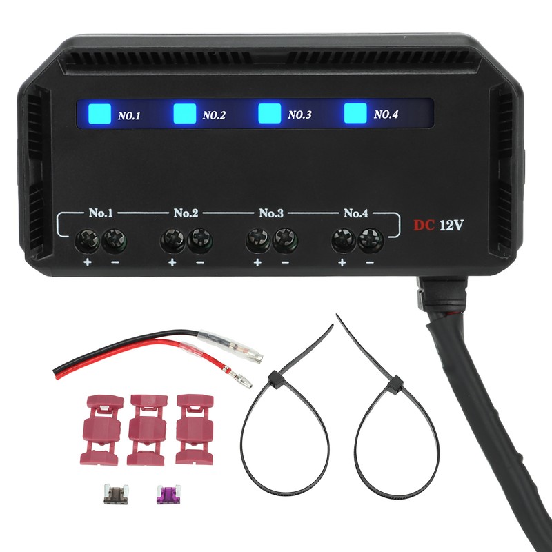4 Way Fuse and Relay Box Quick Wiring 12V 20A