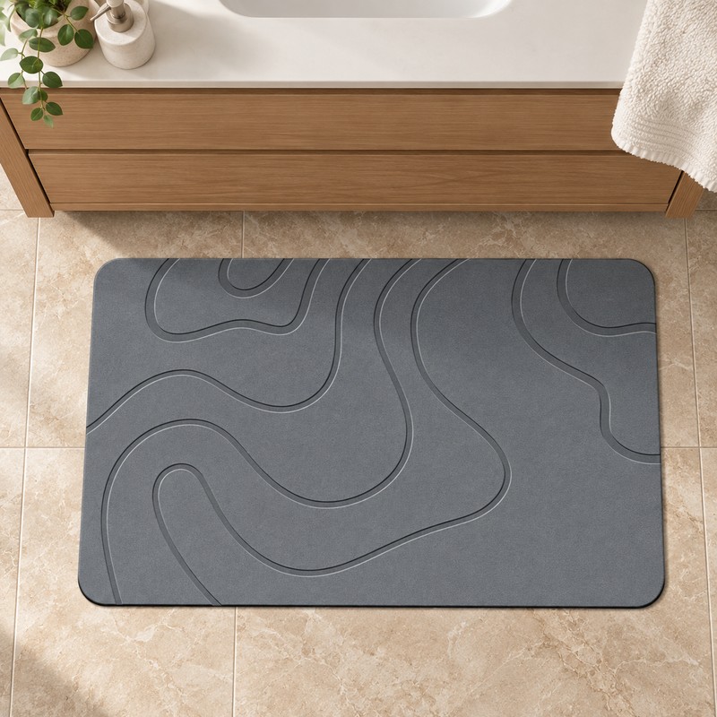 Diatomite Bath Drying Mat – Soft Quick-Dry Absorbent Non-Slip Bathroom