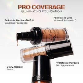 L.A. Girl Pro Coverage Liquid Foundation, Rich Cocoa, 0.95 Fl Oz