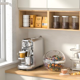 nutaito Large Capacity K Cup Holder Organizer with Lid - Clear Coffee Pod Storage for Kitchen Counter and Office Desktop, Coffee Bar Accessories ＆Decor