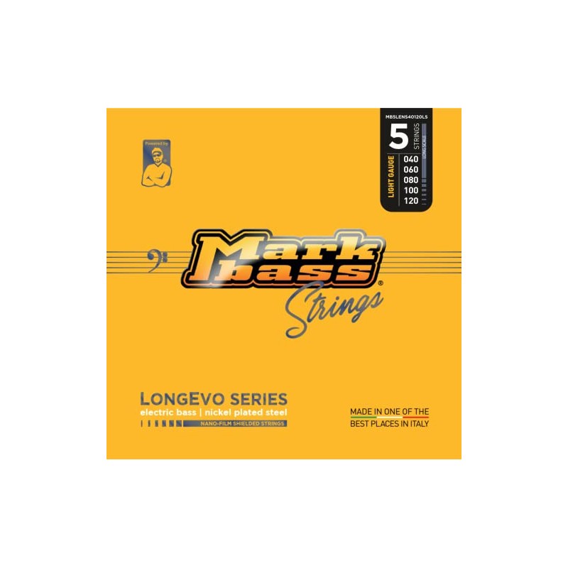 Markbass Longevo Series Strings 5s 40-120 Nickel Plated Steel -