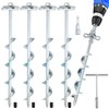 Ciyivak Ground Anchors Screw in – 4 Pack Spiral Tent