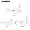 Hipiwe 12 Pcs Acrylic Triangle Display Holder - Display Easel
