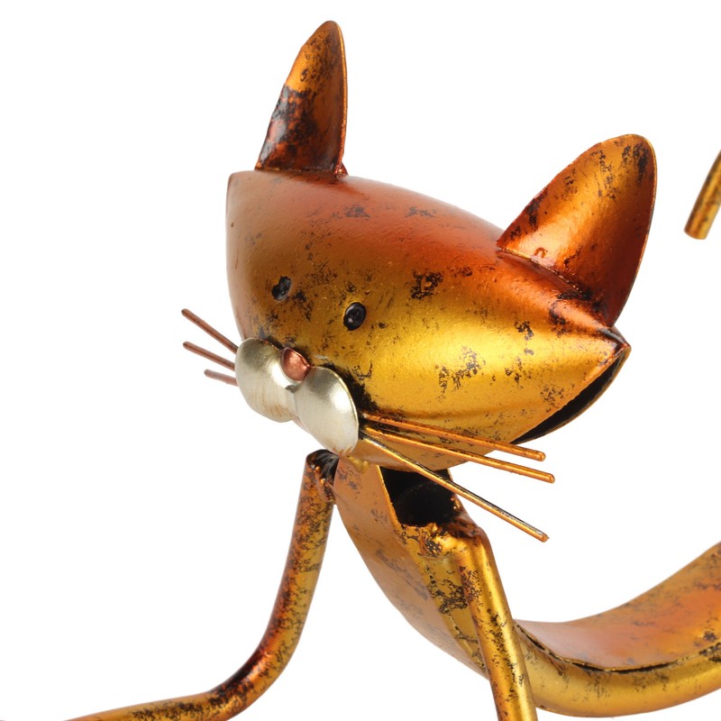 Cat Wine Holder Innovative Modern Style Decorative Metal Cat Shaped