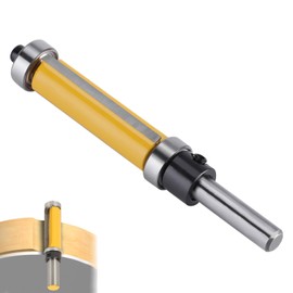 HERCHR Copy Cutter Flush Cutter 6.35 mm Shank, Flush Cutter Ball Bearing, Wood Cutter Router Bit Router Bit Wood Cutter Flush Cutter with Shaft