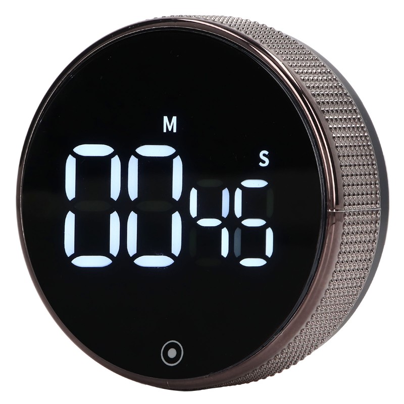 Kitchen Timer Rotating Silent Magnetic Suction Kids Study Timer LED