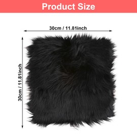 Molain Sofa Teppiche Fläche Teppich Couch Stuhlbezug Pad 30 cm Klein Quadratisch Wildleder Rückseite Weich Flauschig Sitzkissen Make up Tischschutz Badematte Fußmatte Büro Schlafzimmer Dekor