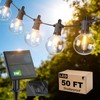 50FT Solar String Lights Outdoor Waterproof IP65 with USB-Charging ,