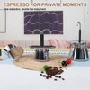 Uncoated 2 Cup Dual Pipe Moka Pot 304 Thickened Stainless