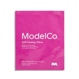 Modelco Self-Tanning Glove fits perfectly onto your hand for an express, quick drying, non-sticky application – no mess, no fuss, no streaks! The single use glove contains the precise amount of self-tan product to impart a flawless full body tan or apply to arms, legs and décolletage. The clear formula develops into a deep bronze within 4 hours and lasts for days.