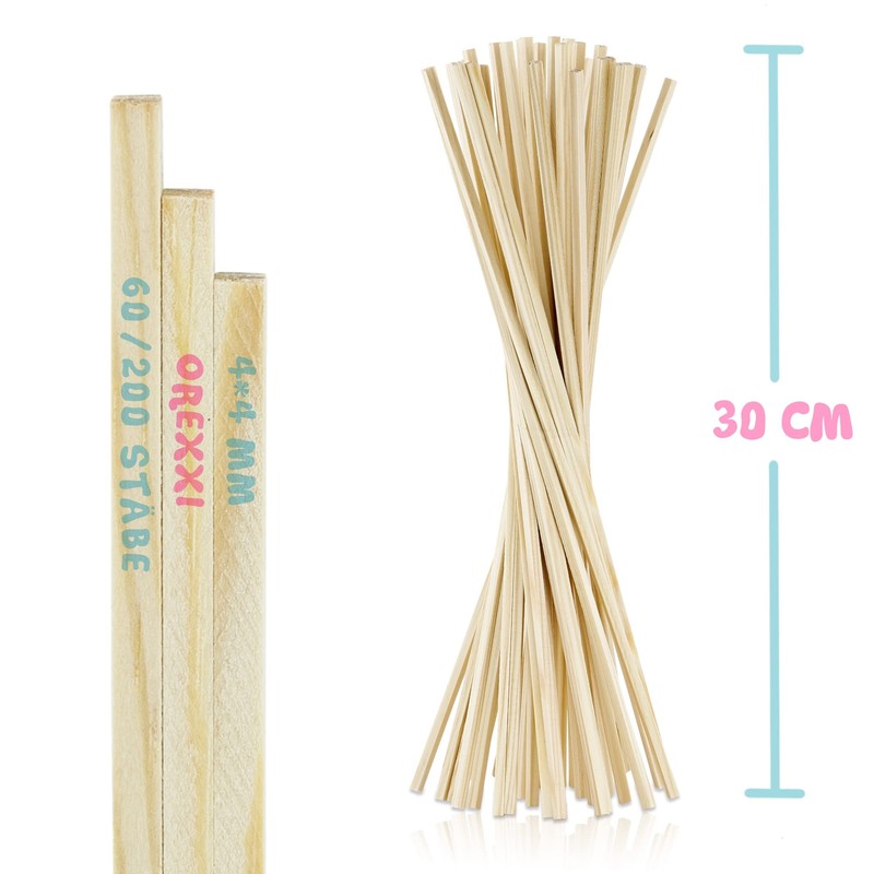 OREXXI Cotton Candy Sticks - 60 | 180 Cotton Candy