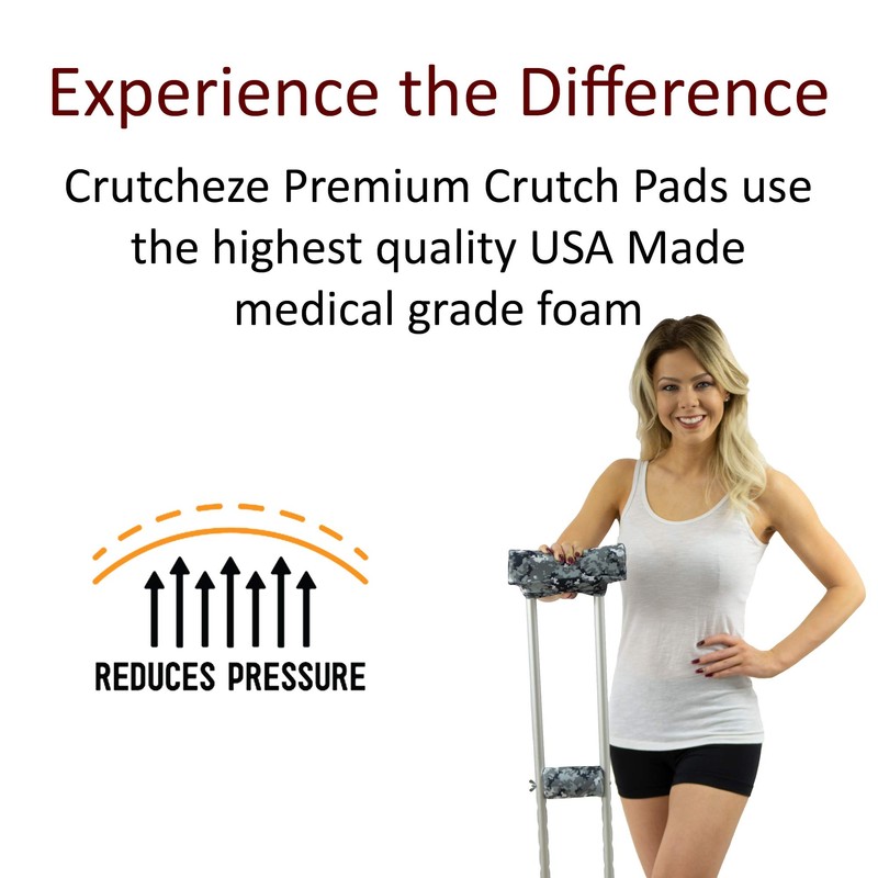 Crutcheze Premium Crutch Pad and Hand Grip Covers | Comfortable