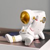 Astronaut Pencil Pen Cup Synthetic Resin Spaceman Figurine Desk Pen