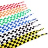 Two-color Checkered Flat Shoelaces Plaid Shoe Lace for Casual Shoes